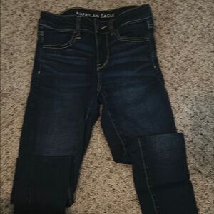 American Eagle Outfitters Women's Blue Jeans 2 Short Excellent Condition